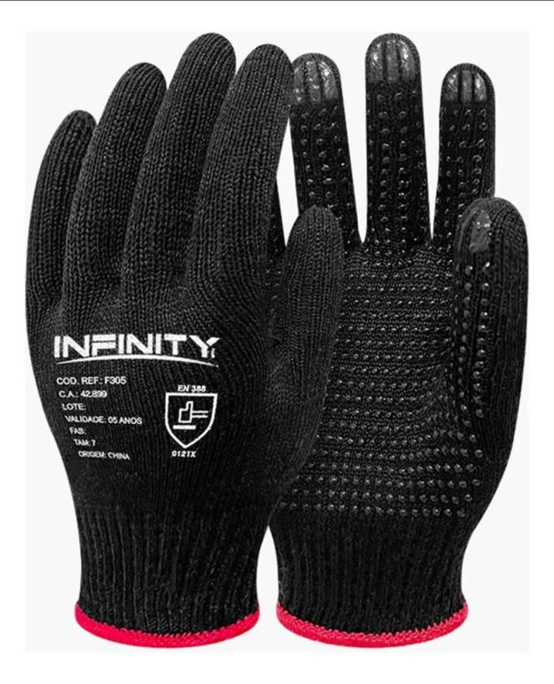 LUVA TRICOTADA PIGMENTADA PRETA