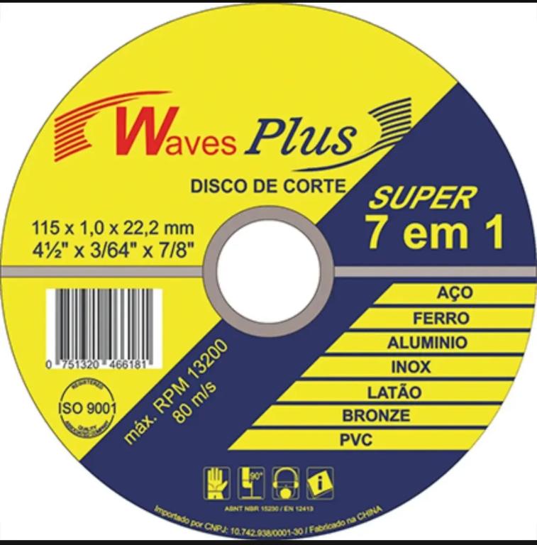 DISCO CORTE INOX 7"X1/16X7/8
