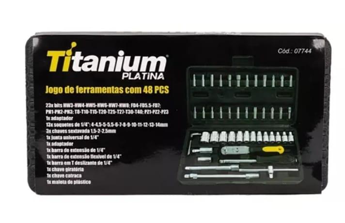 JOGO FERRAMENTAS SOQUETE C/ CHAVE CATRACA 48PCS