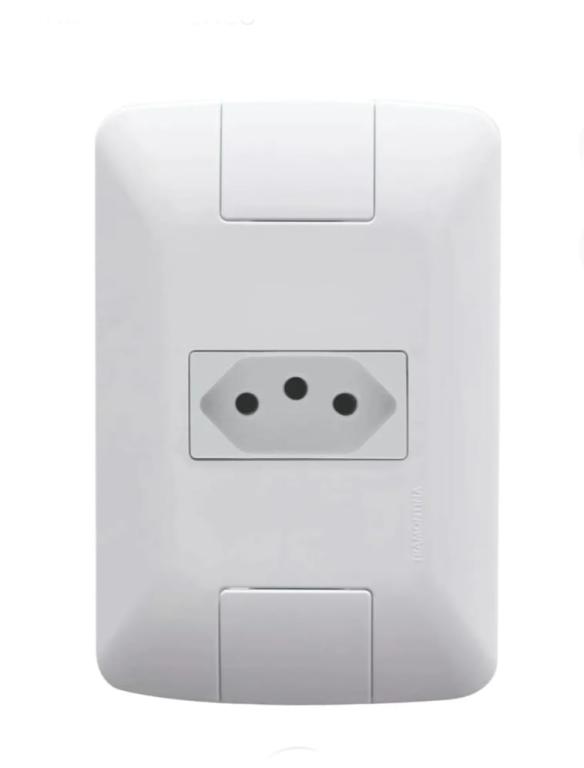 TOMADA 2P+T 10A/250V ARIA BRANCO