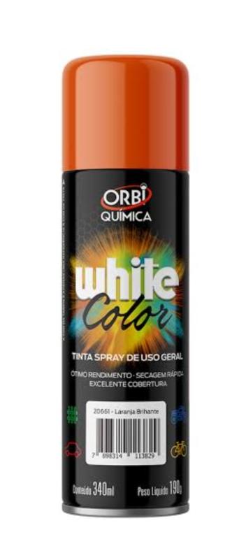 TINTA SPRAY USO GERAL LARANJA BRILHANTE 340ML X 190GR (EMB. C/12)
