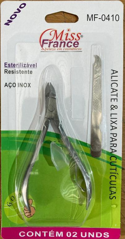 ALICATE E LIXA P CUTICULAS INOX