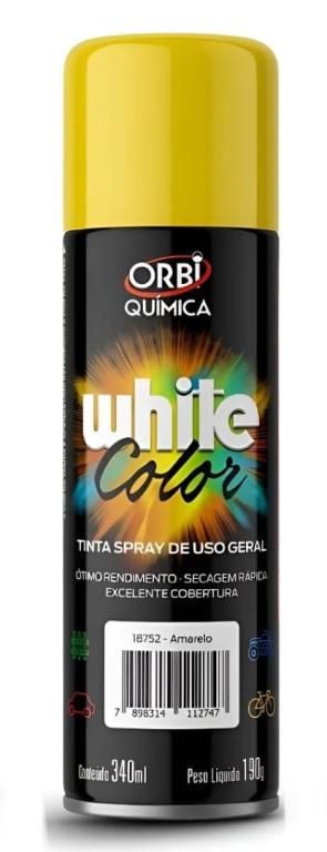 TINTA SPRAY USO GERAL AMARELO 340ML/190G (EMB. C/12)