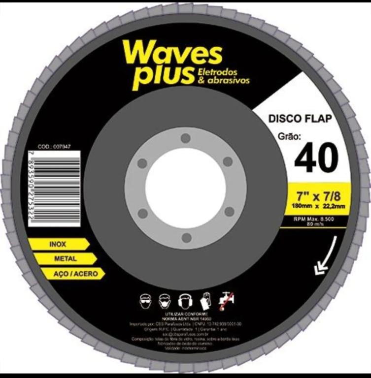 DISCO FLAP 4.1/2 - 40 GRAOS (EMB.C/10)