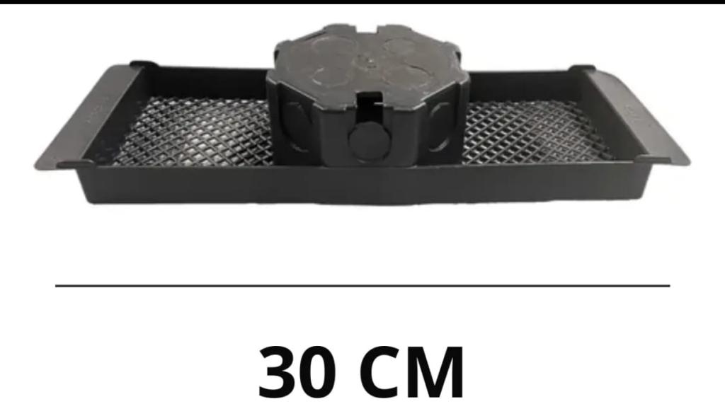 CAIXA P LAJE 30CM FIXA PRETA