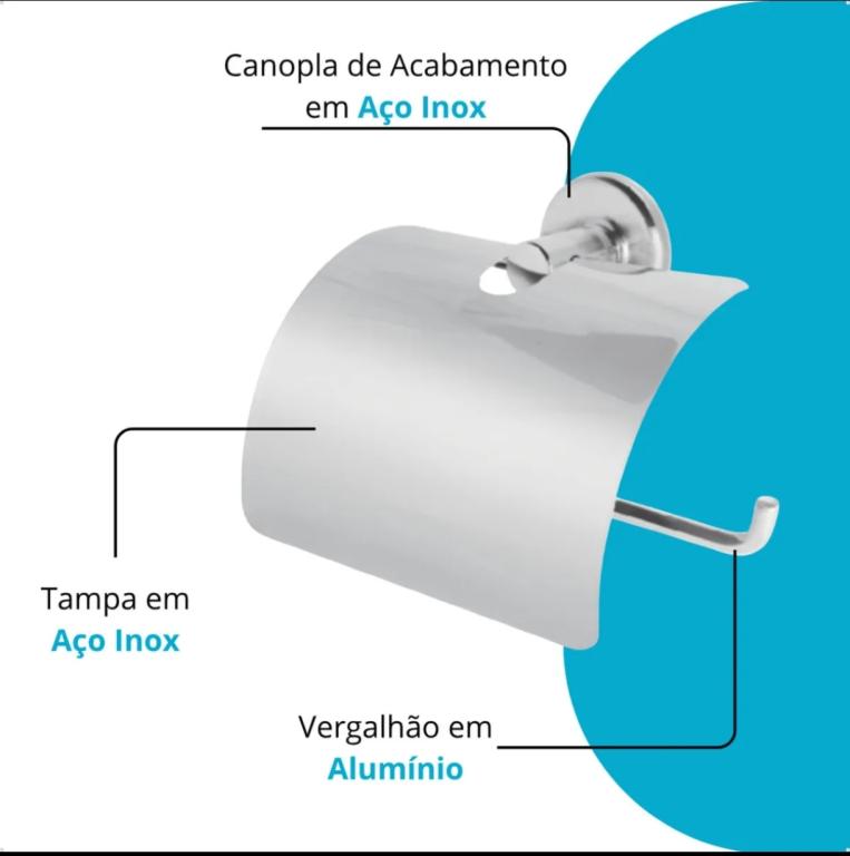 PAPELEIRA COM TAMPA STANDER