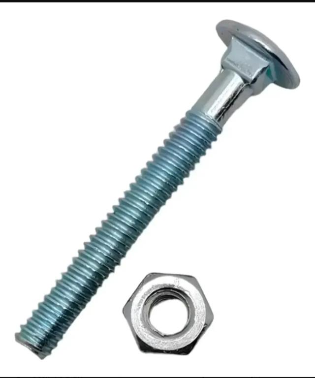PARAFUSO FRANCES C PORCA 1/4X2" ZINC
