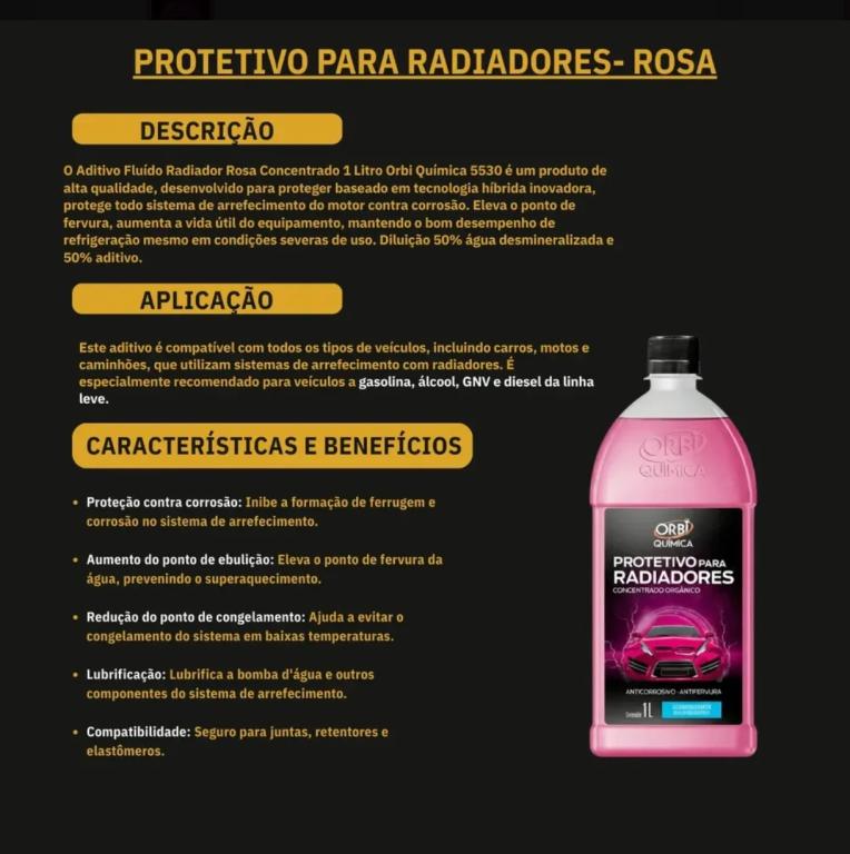 PROTETIVO ROSA PARA RADIADOR - 1LT (EMB. C/6)