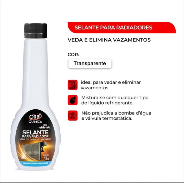 SELANTE PARA RADIADOR 200ML (EMB. C/12)
