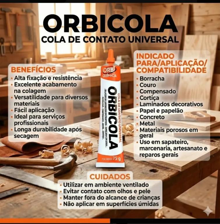 ADESIVO CONTATO - AMBAR 75 - COLMEIA