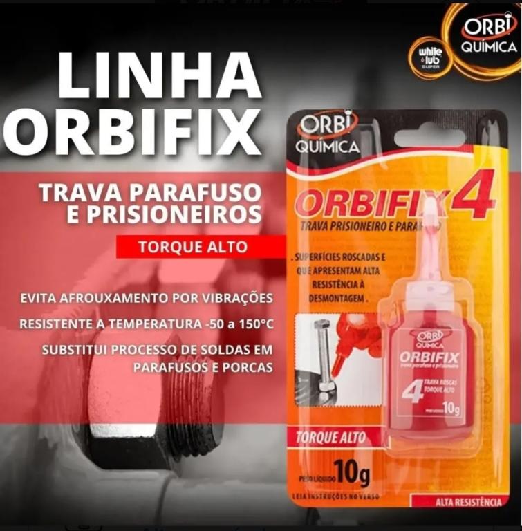 TRAVA PARAFUSO - VERMELHO 10GR