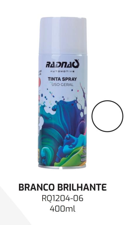 TINTA SPRAY USO GERAL BRANCO BRILHANTE 400ML (EMB. C/6)