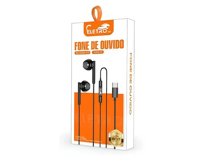 Fone Auricular Tipo C