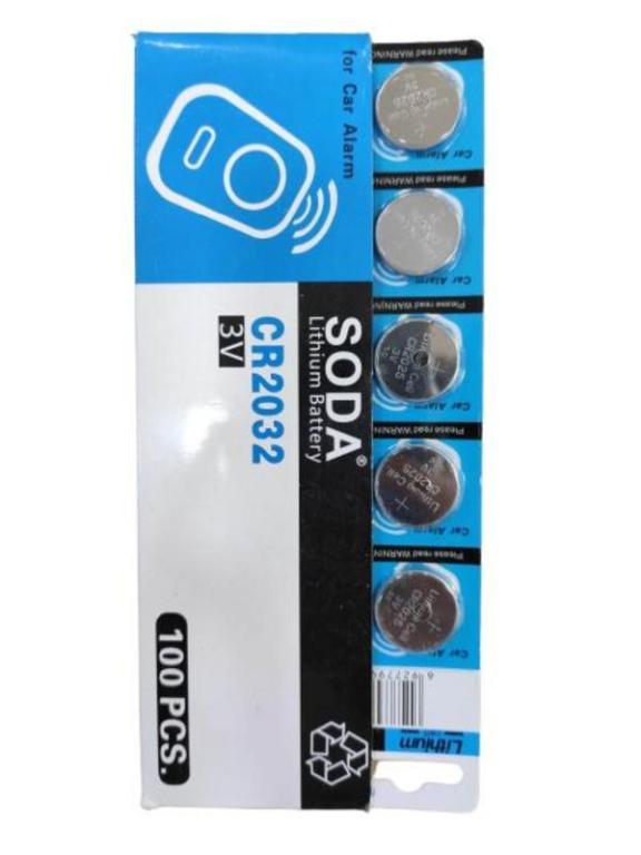 Cartela Com 5 Bateria CR-2032