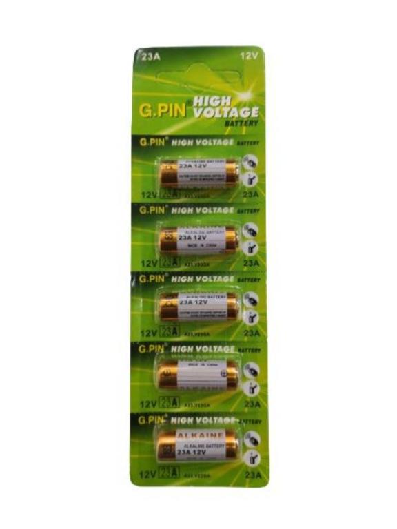 Cartela Com 5 Bateria 12V 23A
