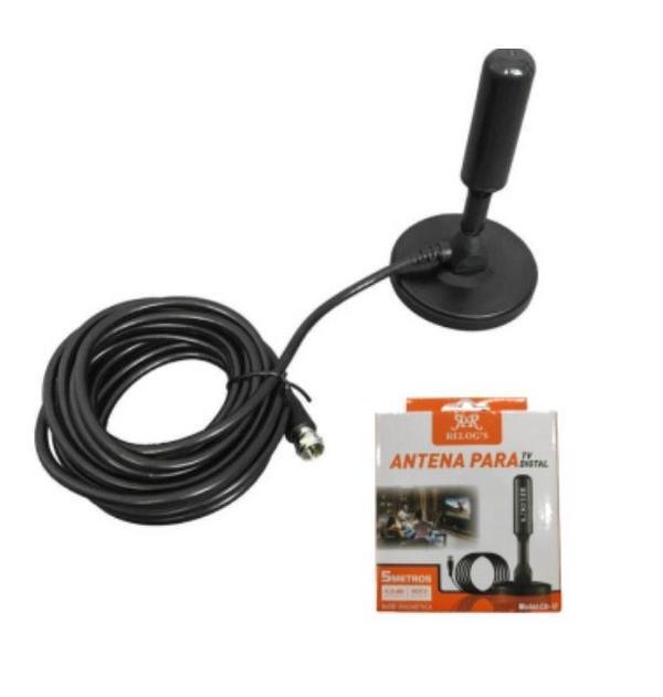 Antena Digital Interna Externa Cabo 3M