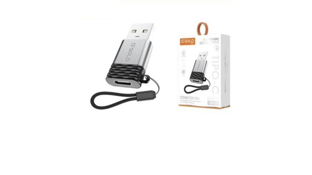 Adaptador Conversor Tipo C para USB Macho