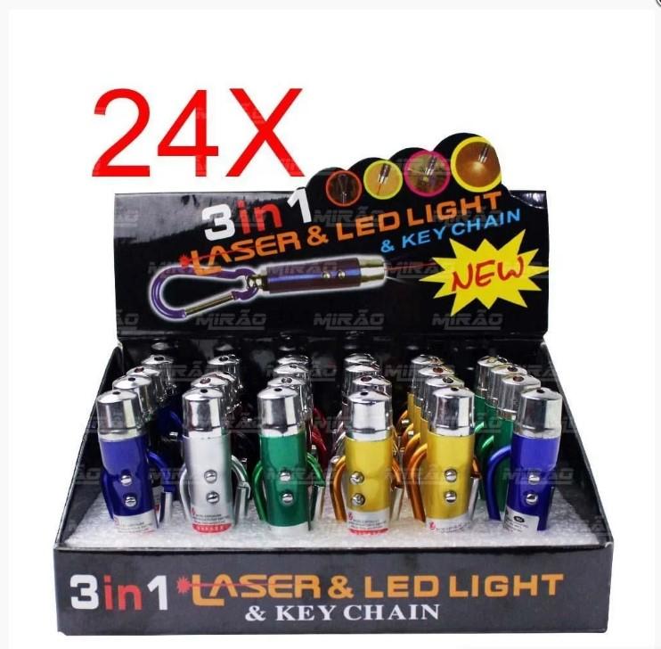 Mini Laser 3 LED (24 unids.)