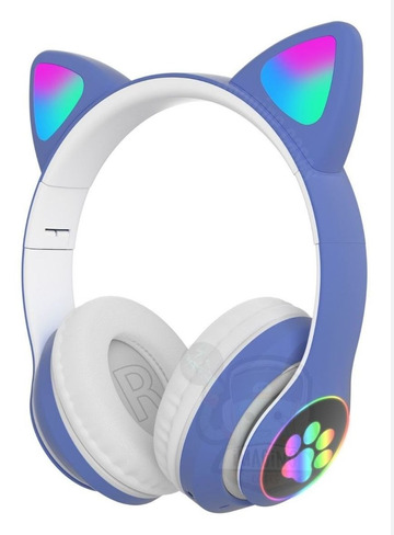 Fone Headphone Bluetooth Orelha de Gato