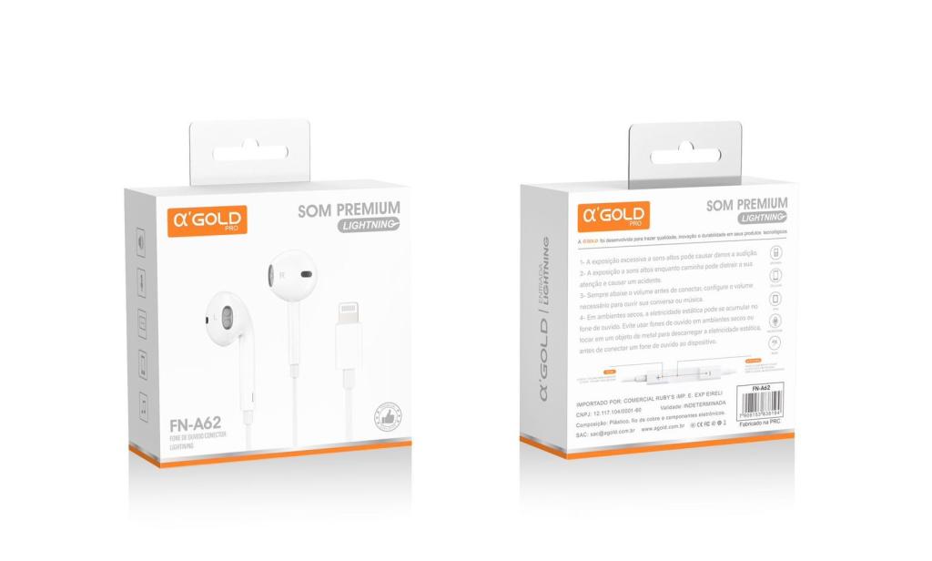 Fone Auricular C/ Fio Iphone