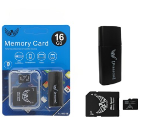 Cartão de Memória 16 GB C/ Adaptador USB