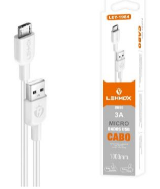 Cabo de Carregamento e Dados Micro USB (V8) 1M
