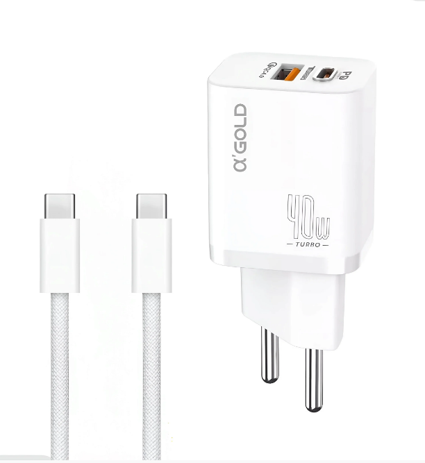 Carregador C/ Cabo Removivel Tipo C 40W