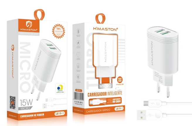 Carregador Com Cabo Micro 15W