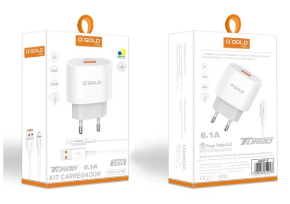 Carregador C/  Cabo Removivel Tipo C 30w