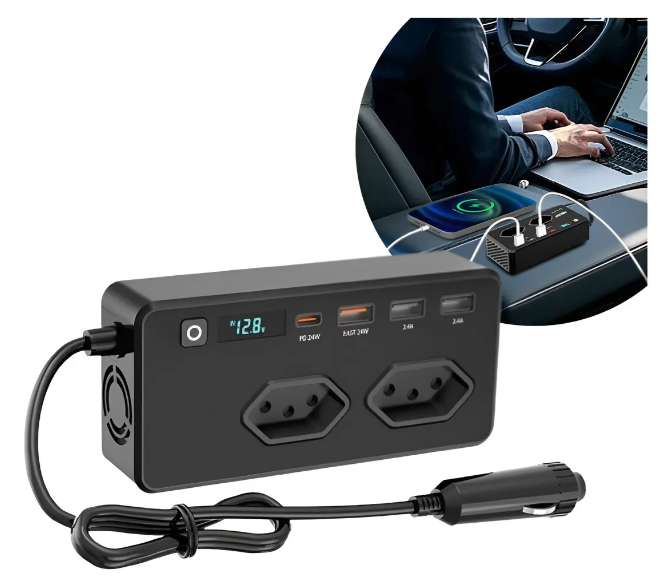 Inversor de Tensão 12v P/ 110v 350 Watts