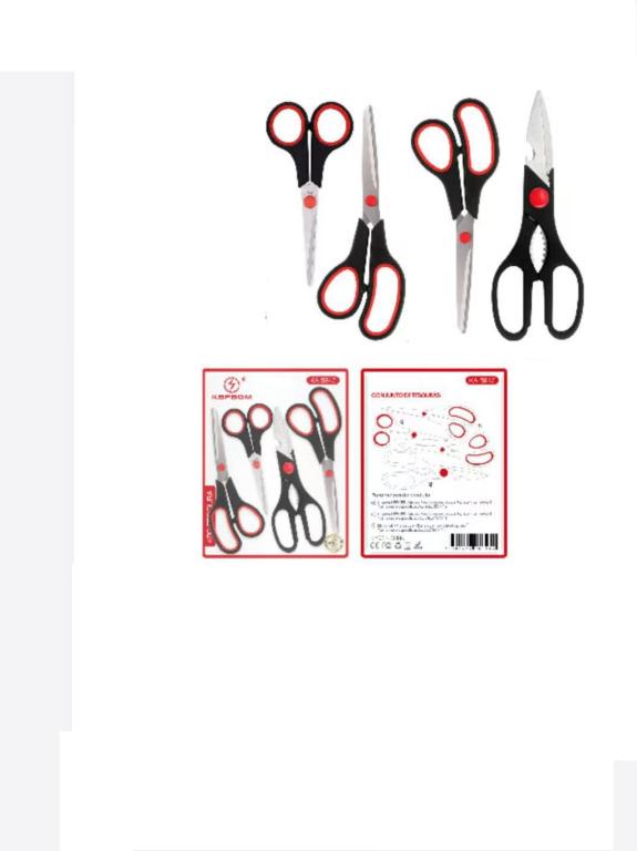 Kit Com 4 Tesouras