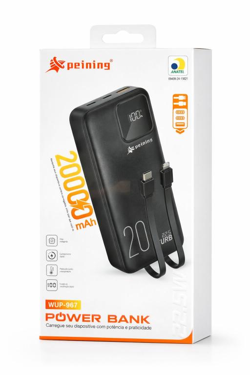 Carregador Portatil Power Bank 20.000 mAh 22.5W
