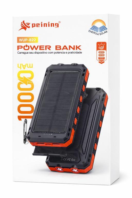 Carregador Portatil Solar 10.000 mAh