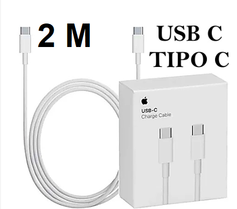 Cabo de Carregamento e Dados Iphone 15 Tipo C 2M