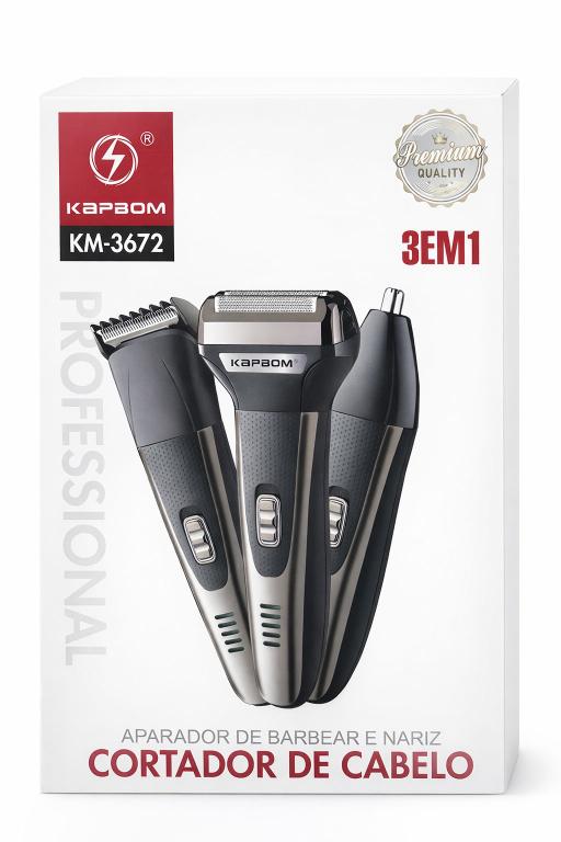 kit De Cortar Cabelo 3 Em 1