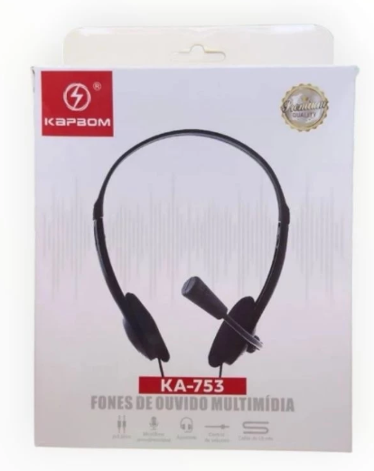 Fone Headphone Multimidia c/ Microfone