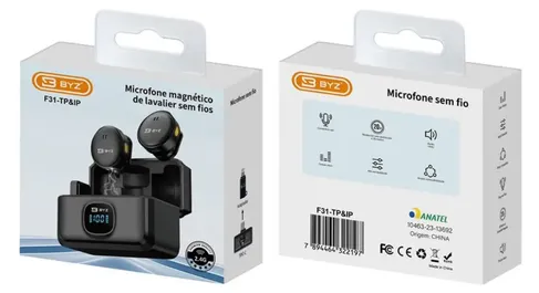 Microfone de Lapela S/Fio