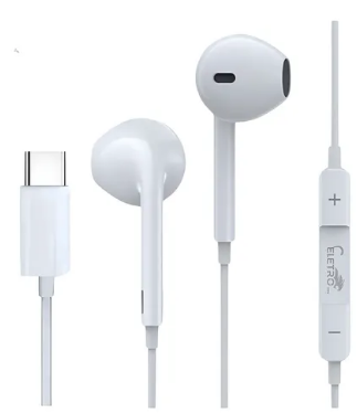 Fone Auricular C/ Fio Tipo C