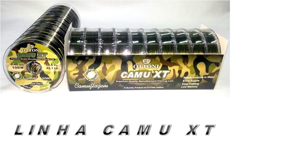 Linha Camu XT Camuflada 0,60mm 96,0lbs (100m) CX: 5und