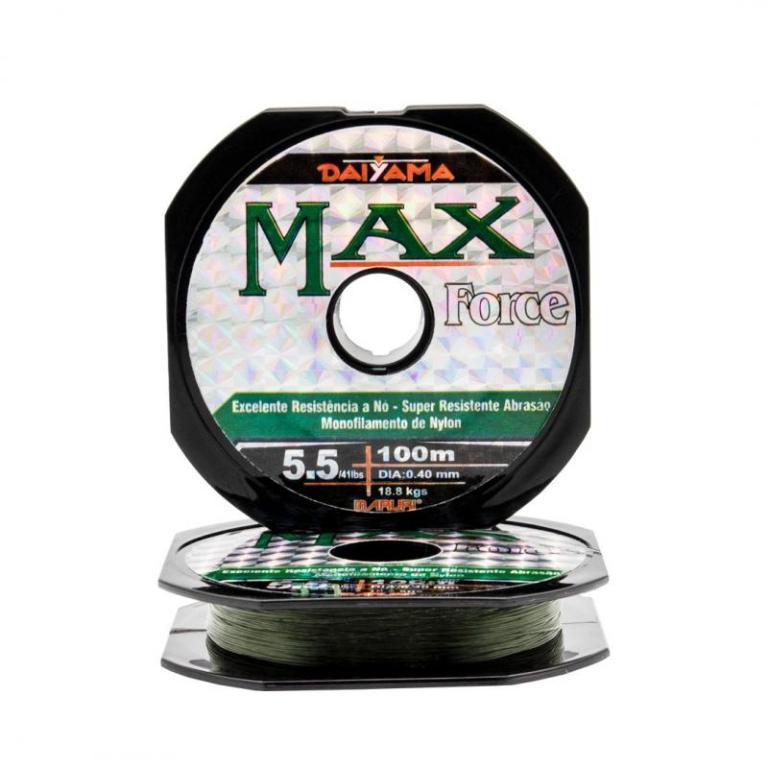 Linha Max Force Mono 0,31mm (nº3,5) 21Lbs  (100m) Emb: 10und