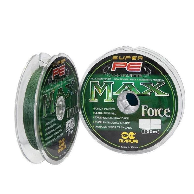 Linha Max Force  Mult 0,45mm (nº6.0) 89lbs (100m) Emb:10und