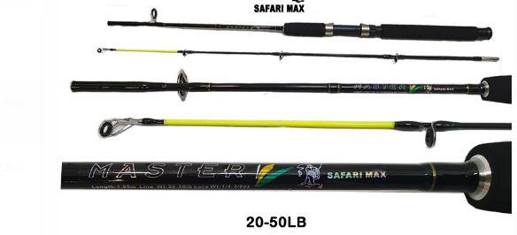 Vara SF Master 1.65m   20 - 50lbs 2 partes fibra de vidro