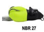 NEW BAD RAT FLÚOR AMARELO  CABEÇA PRETA