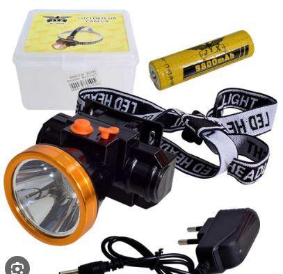 JY-8900 - LANTERNA DE CABECA RECARREGAVEL, USB, LUZ LED XPE