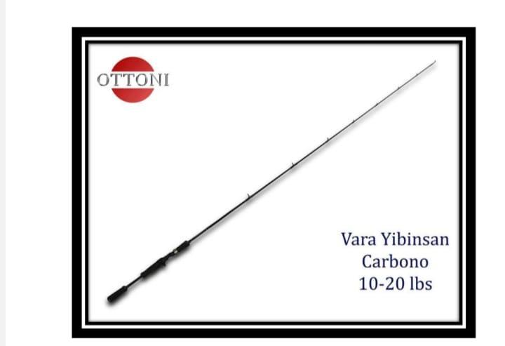 Vara Yibinsan 1,68m 10-20 lbs fibra de carbono oca inteira