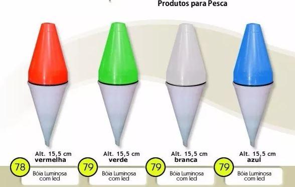 Boia Luminosa vermelha c/ bateria