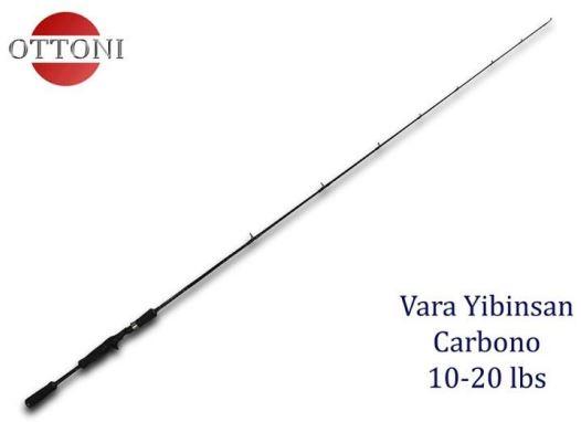 vara Yibinsan 10-20lbs 1.68m inteira carbono tubular ottoni c