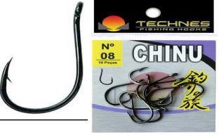 ANZOL CHINU BLACK N 08 - C/ 10 UNID