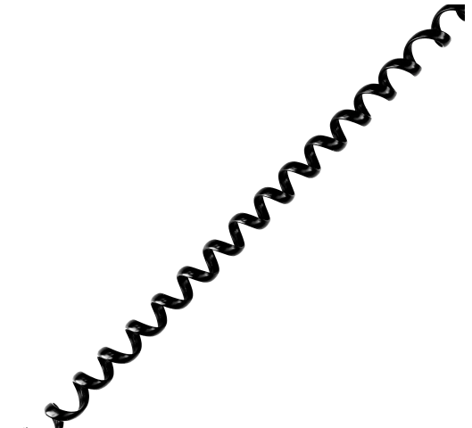 CABO ESPIRAL 36VOLTAS PRETO PARA PINO DE CARGA DE GRADUAÇÃO DE PESO