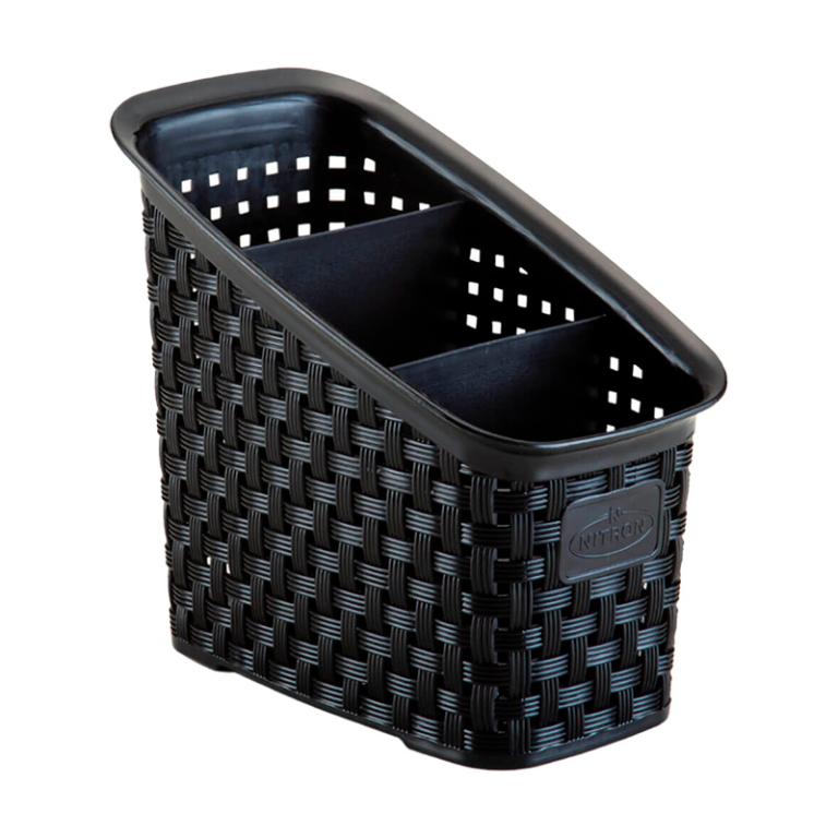 ORGANIZADOR MULTIUSO RATTAN PRETO